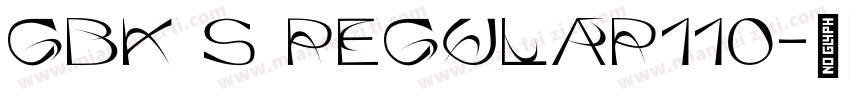 GBK S Regular110字体转换